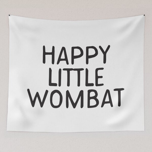 Item preview, Happy Little Wombat designed and sold by teesaurus.