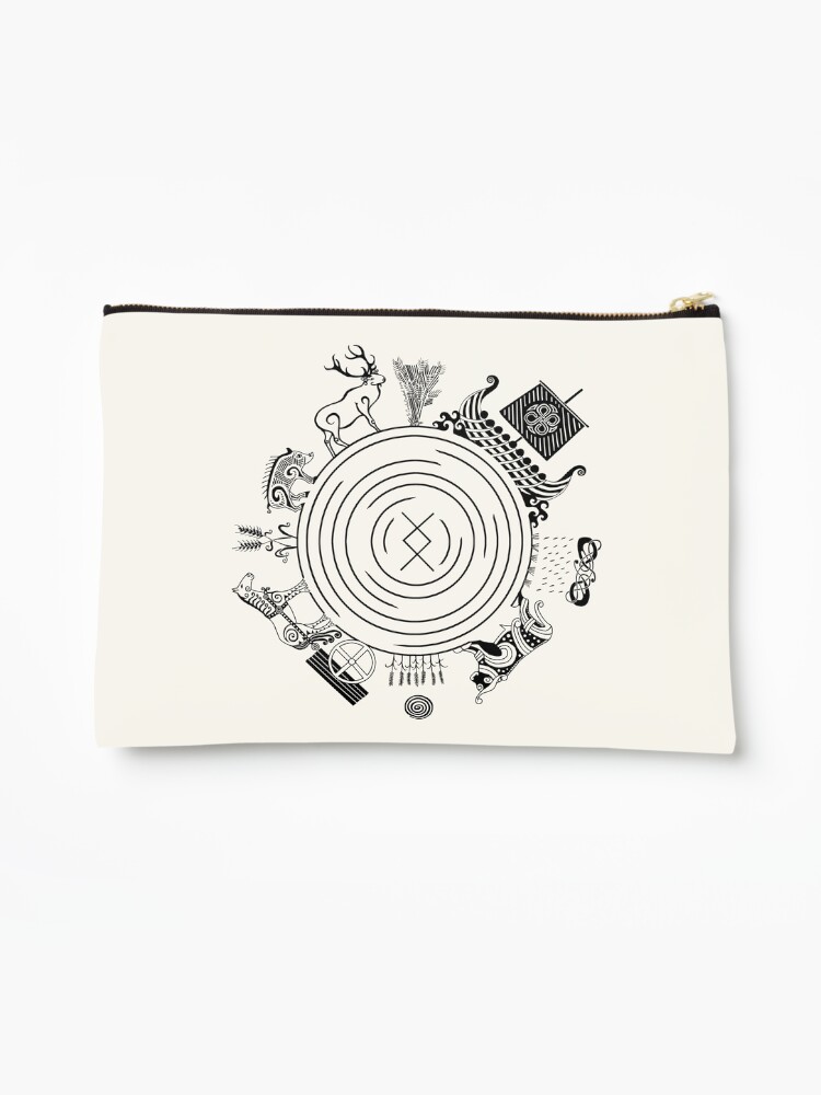 Thumbnail 1 of 3, Zipper Pouch, Freyr - God of the World designed and sold by S. Camille Crawford.