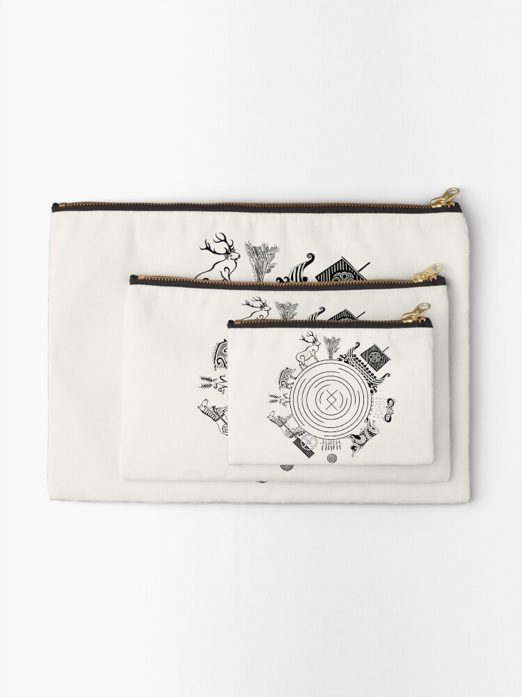 Thumbnail 2 of 3, Zipper Pouch, Freyr - God of the World designed and sold by S. Camille Crawford.
