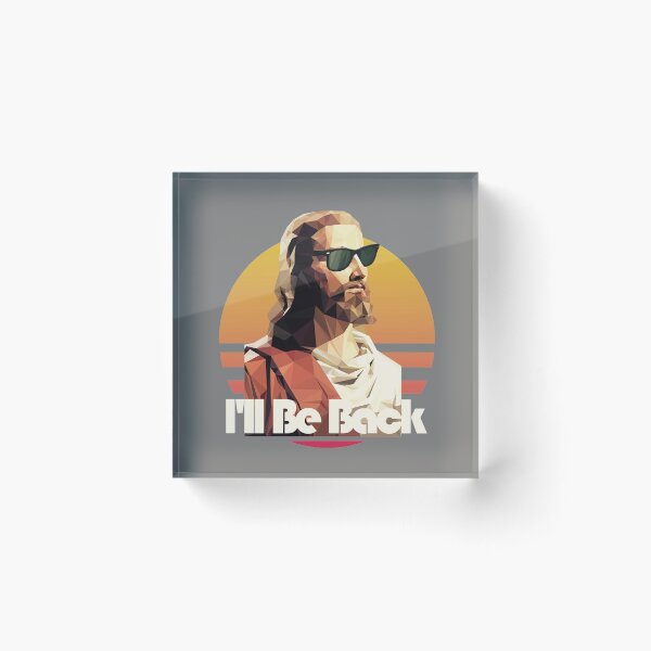 Item preview, Funny I'll Be Back Retro Jesus designed and sold by solosholdings.