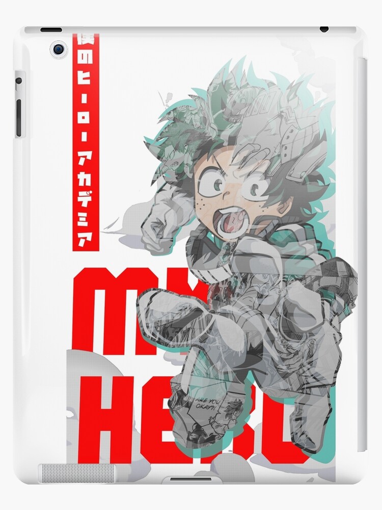 Izuku Midoriya 僕のヒーローアカデミア 緑谷出久 My Hero Academia Ipad Case Skin By Okibakey Redbubble