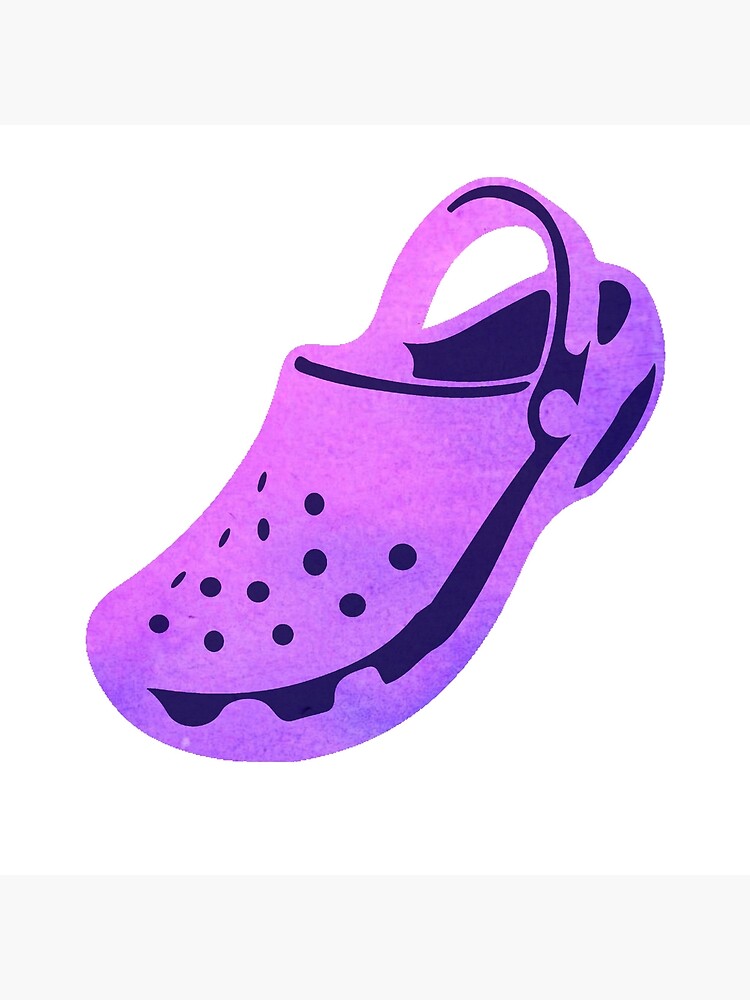 pink and purple crocs