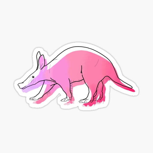 Aardvark Aquarell Sticker