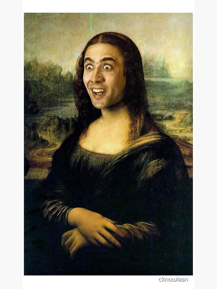 nicolas cage like monalisa by cknowlesn