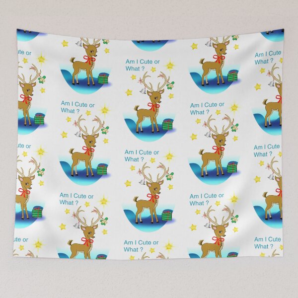 Item preview, Cute Deer, Christmas and Holiday Fantasy Collection designed and sold by Sharon Schwalbe.