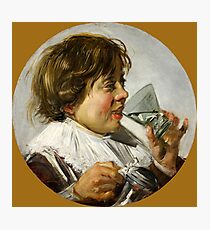 Frans Hals "Boy with a glass and a tin can" Photographic Print
