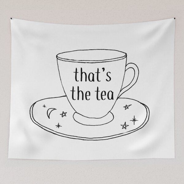 Item preview, That's the Tea Drawing Sticker designed and sold by aterkaderk.