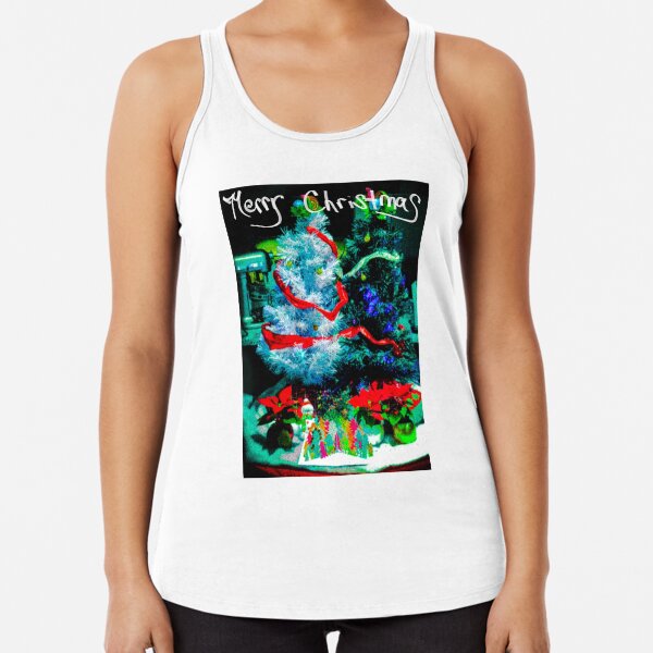 Merry Christmas Racerback Tank Top