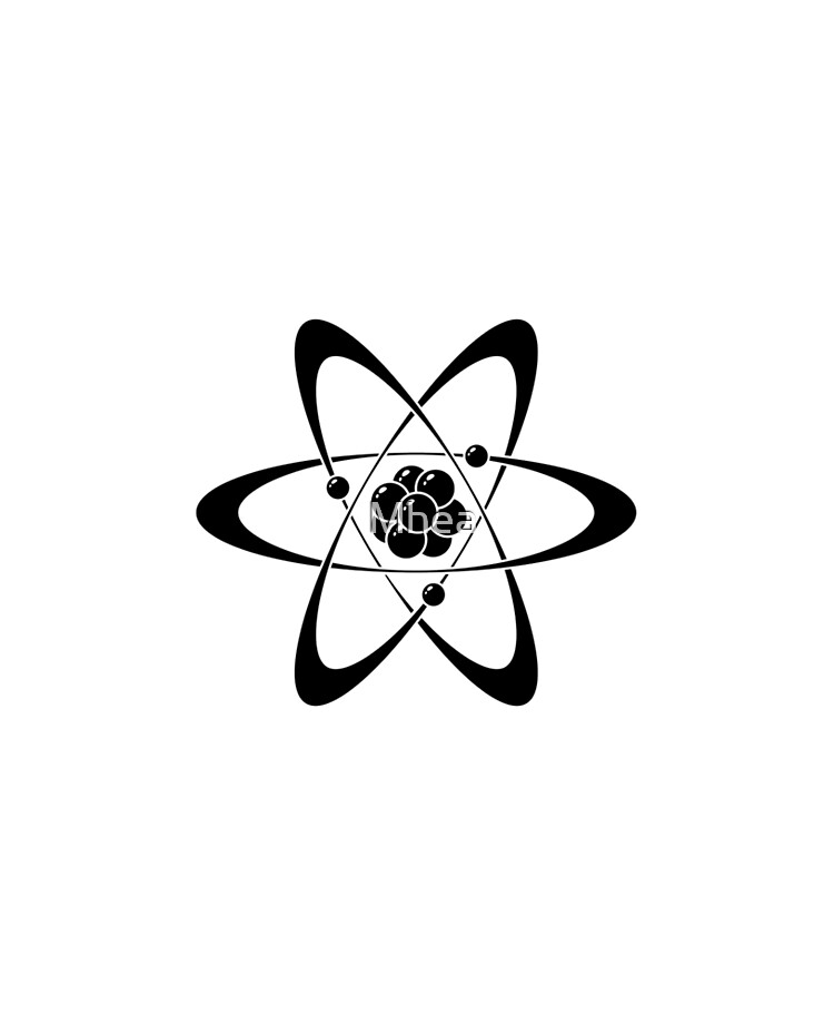 Nuclear Atom Logo Black And White Ipad Case Skin By Mhea Redbubble