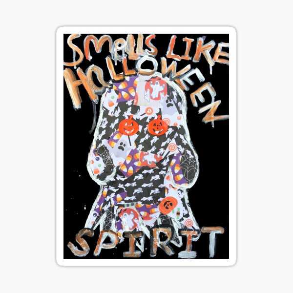 "Smells Like Halloween Spirit" Sticker for Sale by BleedStainArt