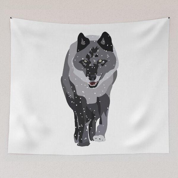 Item preview, Snowy Black Wolf designed and sold by Treich Design.