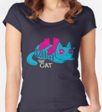 Squish that Cat! Women's Fitted Scoop T-Shirt