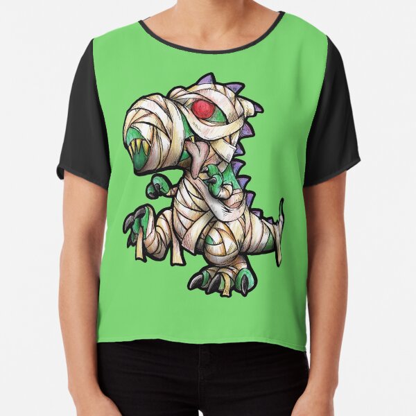 Halloween T Rex Chiffon Top