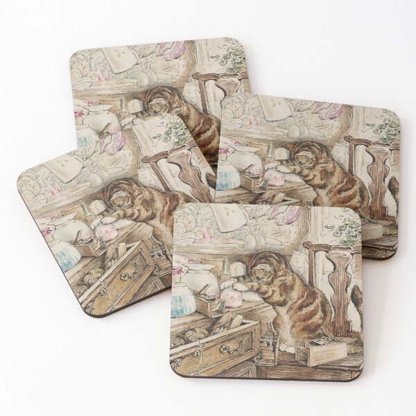 Item preview, Simpkin Looking for the Mice - The Tailor of Gloucester - Beatrix Potter designed and sold by forgottenbeauty.