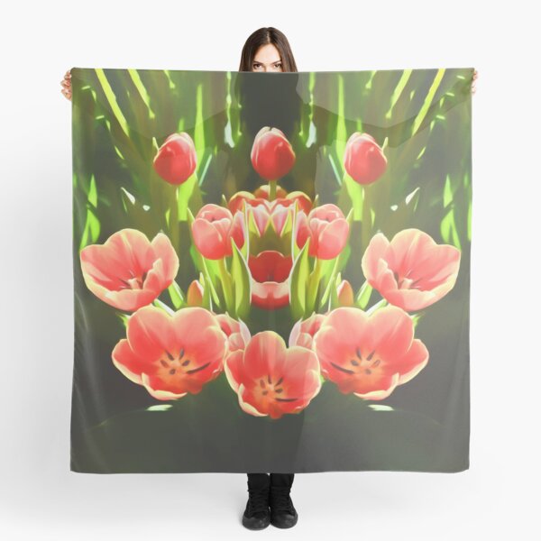 Tulips (digital painting) Scarf