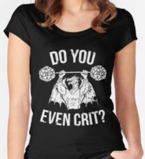 Do You Even Crit? - Ancient Swole'd Dragon Women's Fitted Scoop T-Shirt