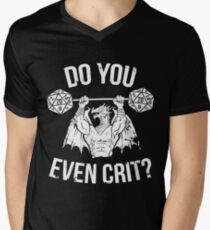 Do You Even Crit? - Ancient Swole'd Dragon Men's V-Neck T-Shirt