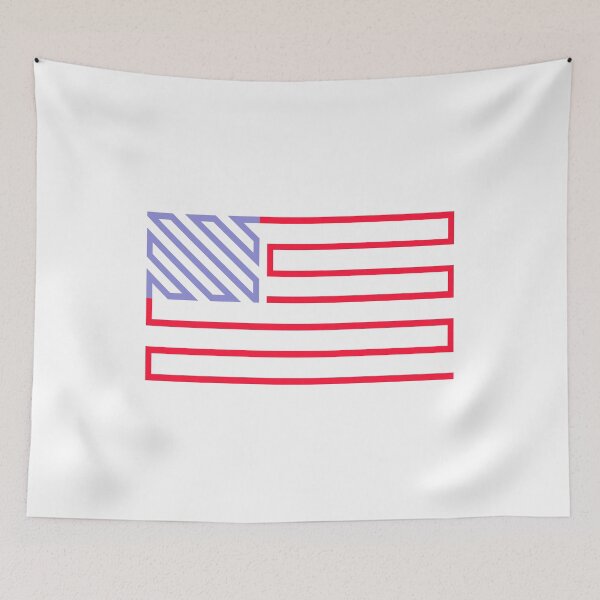 Item preview, Flag of the U. S. in one line designed and sold by Dator.