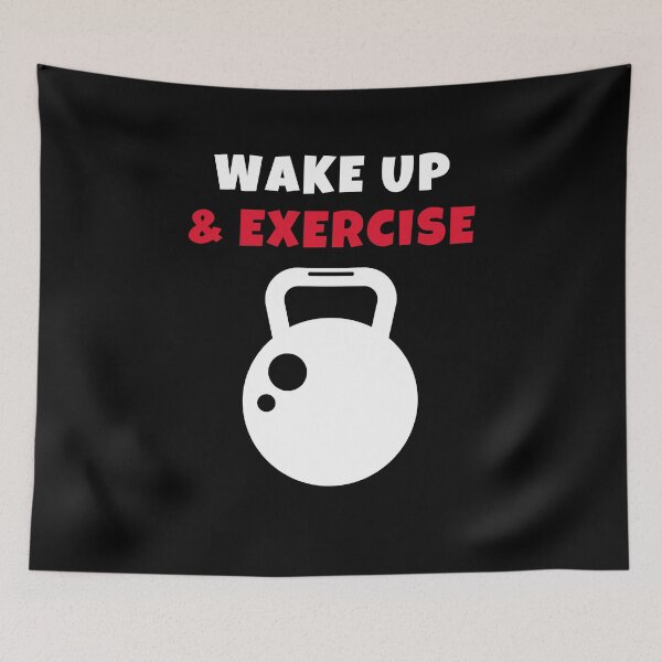 Item preview, Wake up and Exercise  weights designed and sold by we1000.