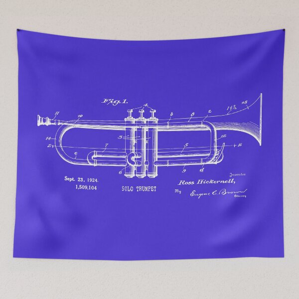Item preview, 1924 Solo Trumpet Patent Print designed and sold by MadebyDesign.