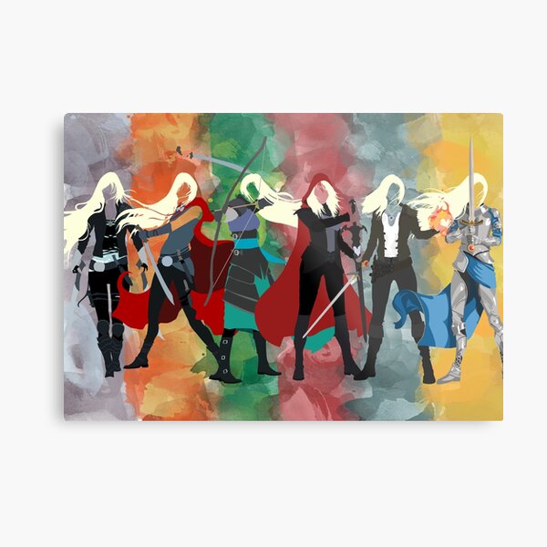 Throne of Glass Series Watercolor Metal Print