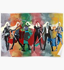 Thron aus Glas Serie Aquarell Poster