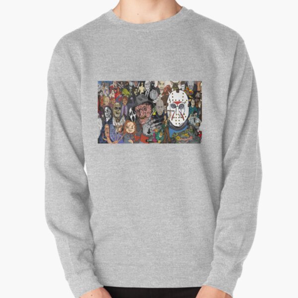 Pullover Hoodies Horrorfilme Collage Redbubble