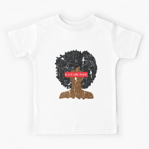 Black Girl Magic Afro Girl Kids T-Shirt