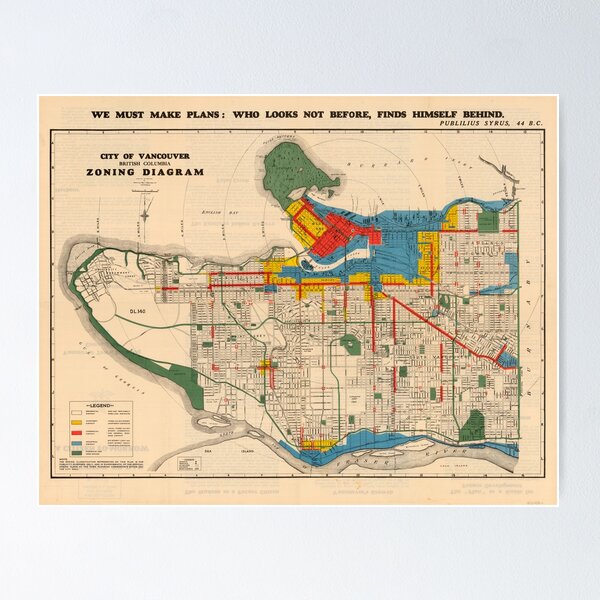 Item preview, City of Vancouver, British Columbia : zoning diagram (1931) designed and sold by FOVCA.