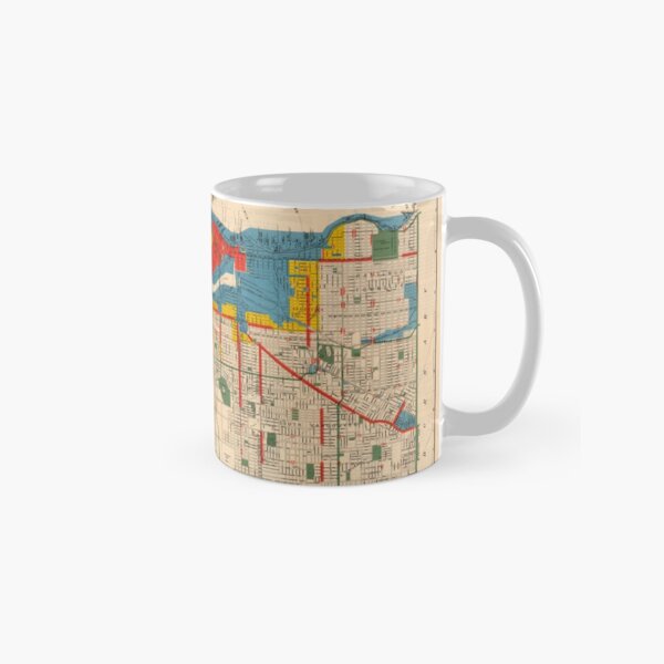 City of Vancouver, British Columbia : zoning diagram (1931) Classic Mug