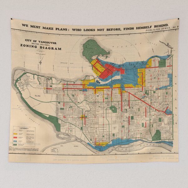 Item preview, City of Vancouver, British Columbia : zoning diagram (1931) designed and sold by FOVCA.
