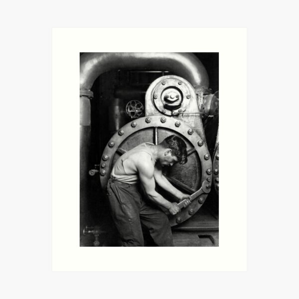 Power House Mechanic 1920 - Lewis Hine Art Print