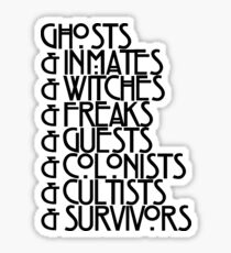 Ghosts& 2018 Black Text Sticker