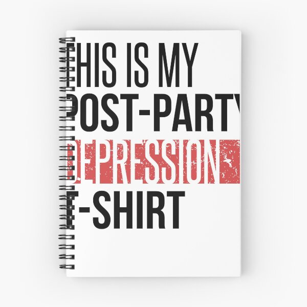 Item preview, Post Party Depression designed and sold by WordvineMedia.
