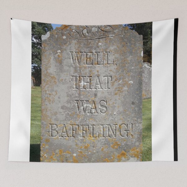 Item preview, Epitaph 01, humour, art print. designed and sold by JulianFJones.
