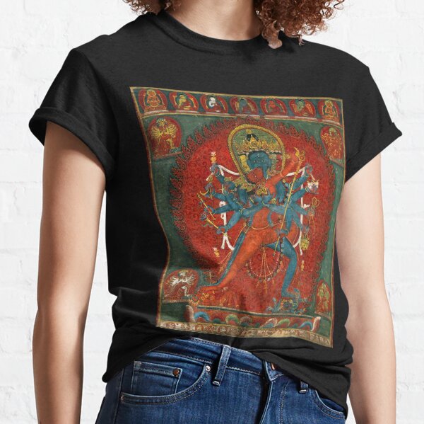 Item preview, Buddhist Painting: Chakrasamvara and Vajravarahi (Restored Tibetan Artwork) designed and sold by PromoteProgress.