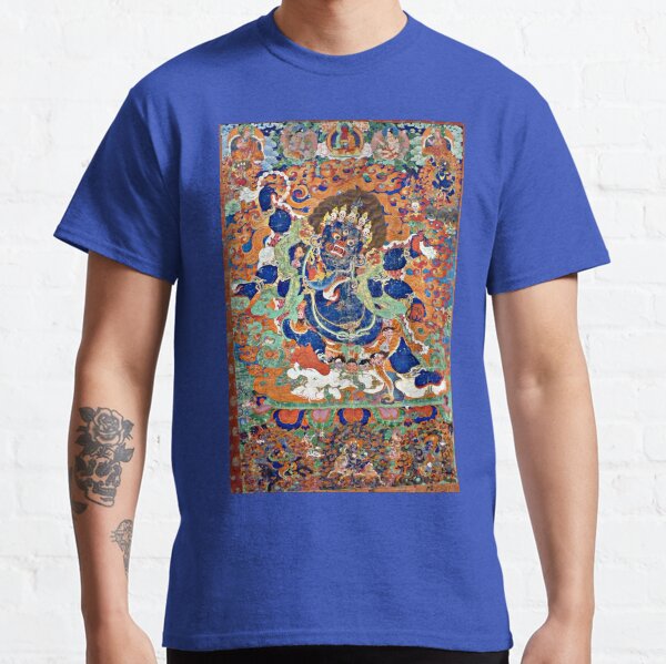 Item preview, Buddhist Painting, Six-Armed Mahakala (Restored Tibetan Artwork) designed and sold by PromoteProgress.