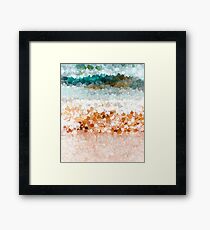 On the beach abstract painting 2 Framed Print