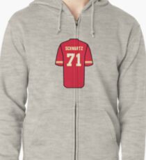 Mitchell Schwartz Jersey Zipped Hoodie