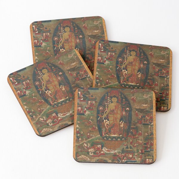 Item preview, Buddha Sakyamuni and Scenes of His Previous Lives (Jataka Tales) (Restored Tibetan Artwork) designed and sold by PromoteProgress.