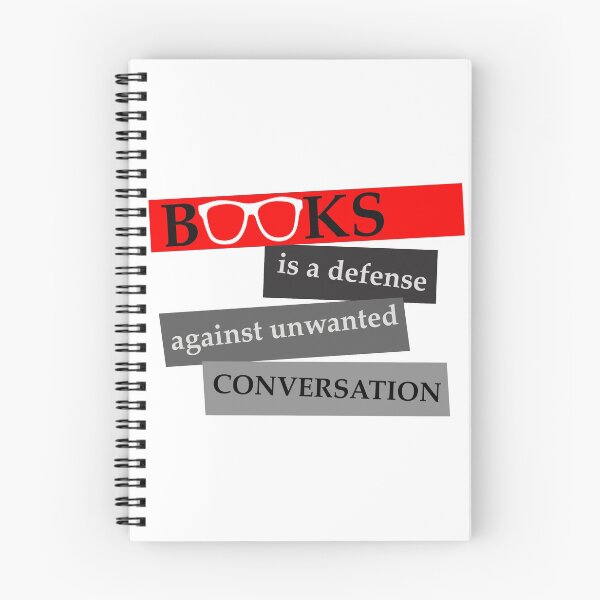Item preview, Books is a defense against unwanted conversation designed and sold by design2try.
