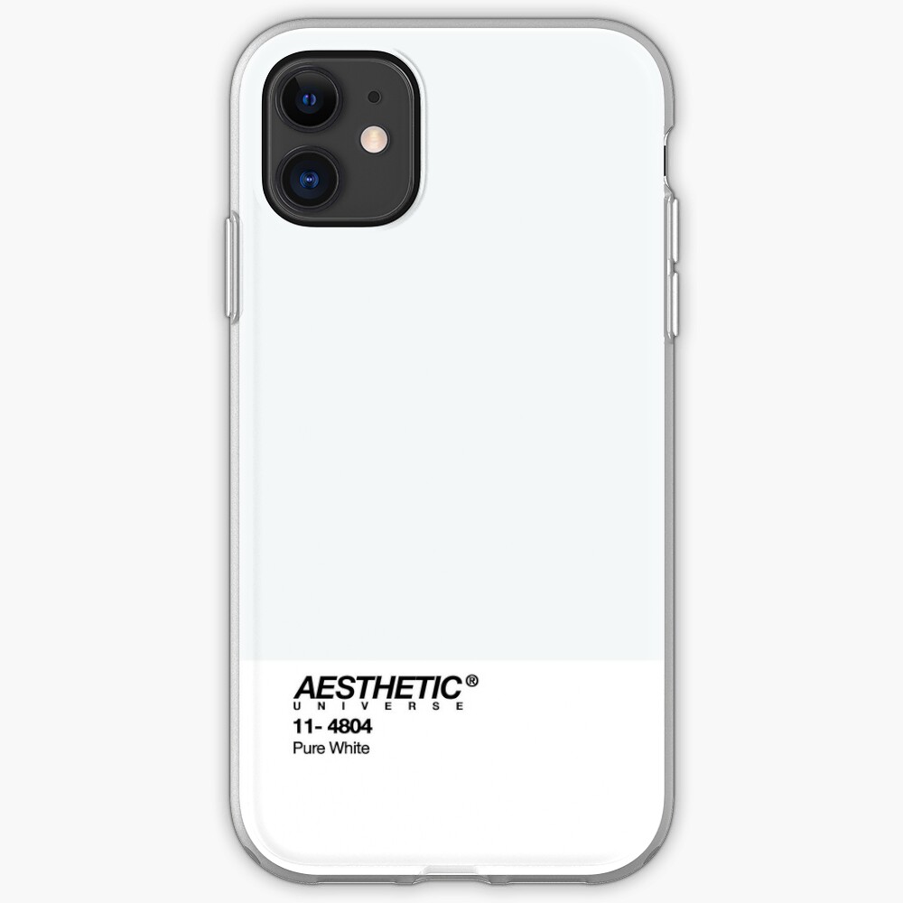 Aesthetic Universe Pure White Design Iphone Case Cover By Stnxv Redbubble