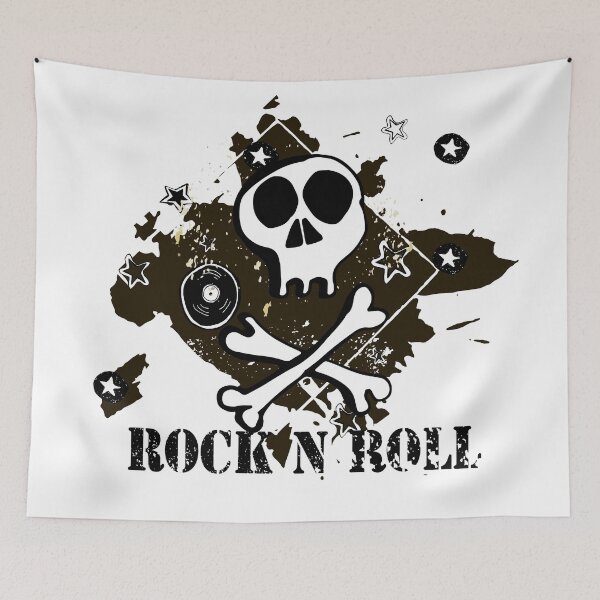 Item preview, Skull and bones. Rock symbol. designed and sold by TrishaMcmillan.