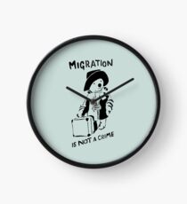Migration Is Not A Crime Clock