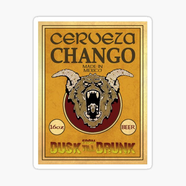 Cerveza Chango Beer Sticker