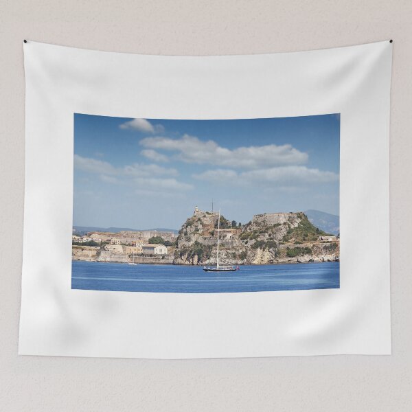 Item preview, Old fortress and Corfu town Greece designed and sold by goceris.