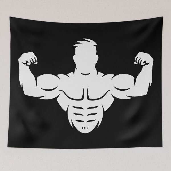 Item preview, Bodybuilder (Bodybulding / Biceps / Athletic Sports / White) designed and sold by MrFaulbaum.