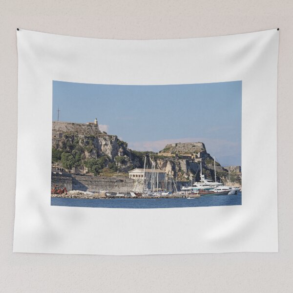 Item preview, old fortress Corfu town lighthouse and port designed and sold by goceris.