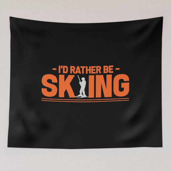 Item preview, Skiing - I'd rather be skiing designed and sold by design2try.