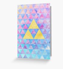 Geometric Zelda Greeting Card